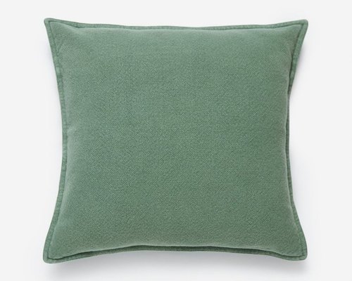 Plain Cotton Dark Green Cushion Cover from Viktoria Homes