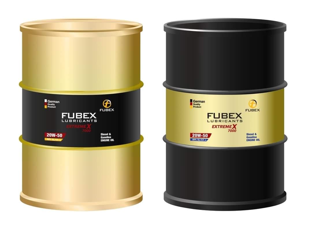 SAE 20w50 cf/sn drums from Fubex Lubricant engine oil