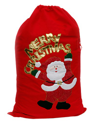 Christmas Burlap Sack CBS04 from H A Exports