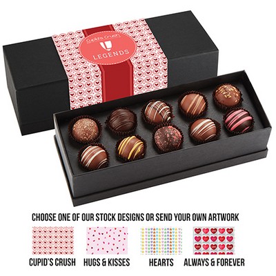 Valentine's Day 10 Piece Decadent Truffle Box - Assortment 1 from ALL printing