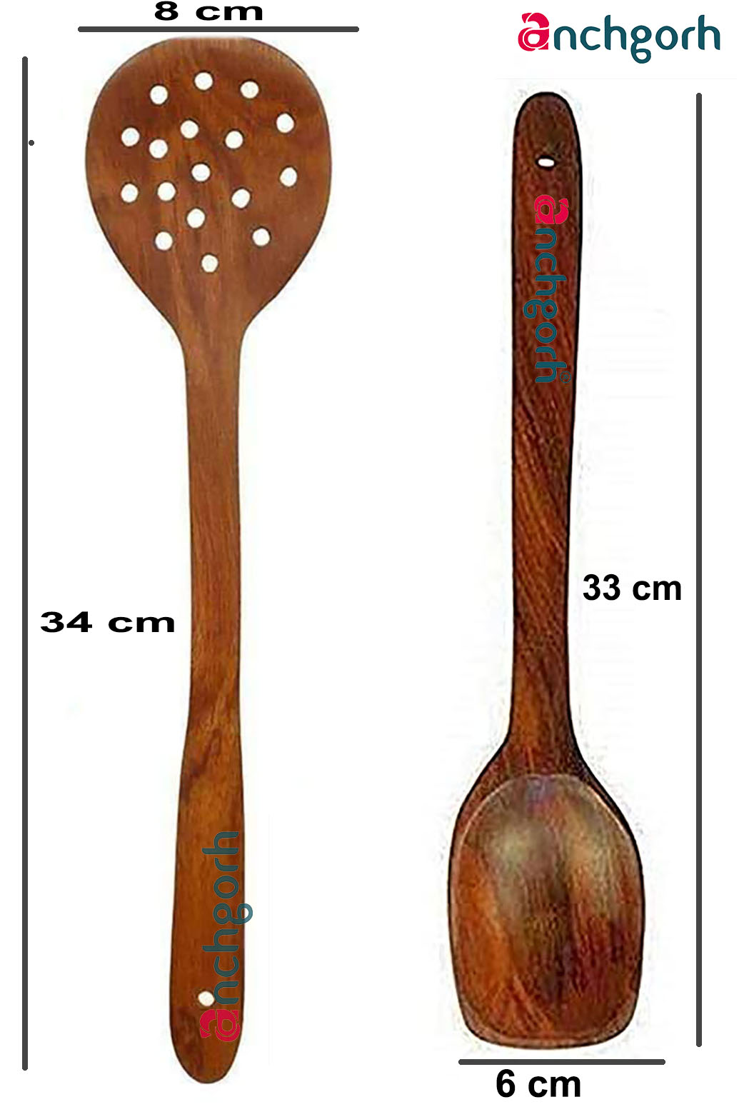 Anchgorh® Sheesham Wooden Spoon Set | Spatula Set | Cutlery Set from Anchgorh