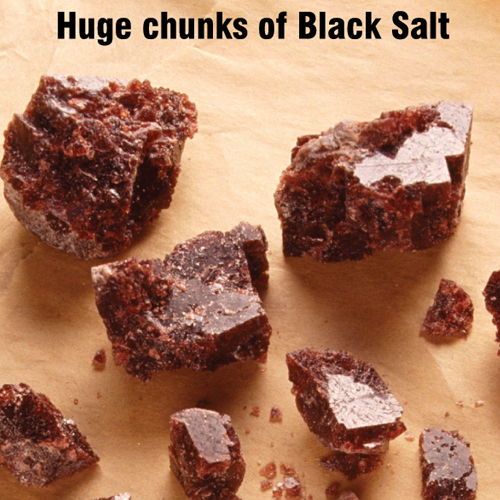 Huge Chunks of Black Salt from Red Rock Minerals And Commodities