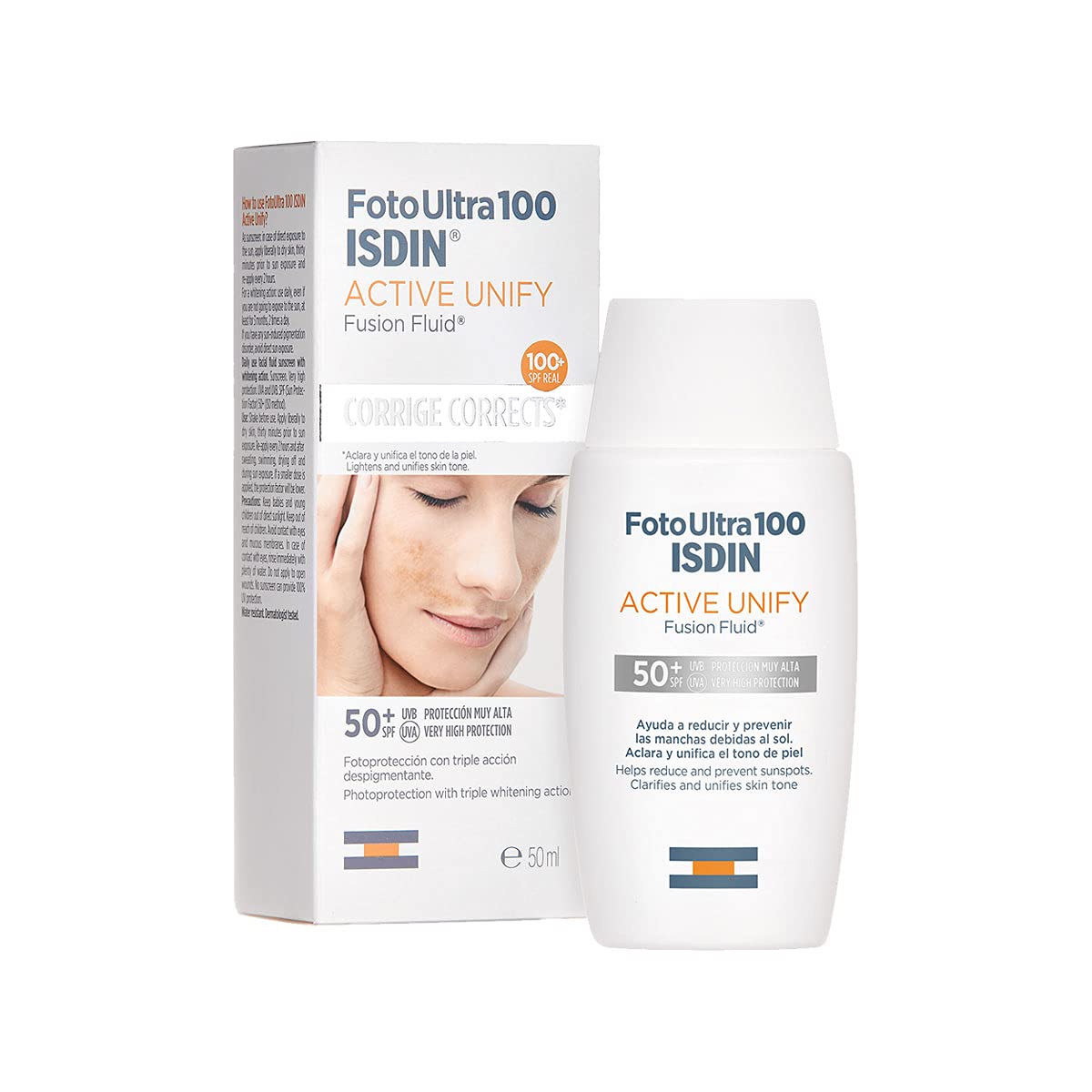 ISDIN FOTO ULTRA 100 ACTIVE SUNSCREEN UNIFY FUSION FLUID COLOR from Purplebox Qatar