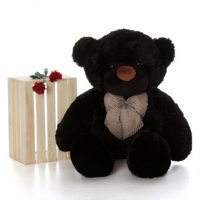 Life Size Dark Black Color Teddy Bear 4 Foot Tall 48 Inch Boy Toy Bulk from ToYBULK