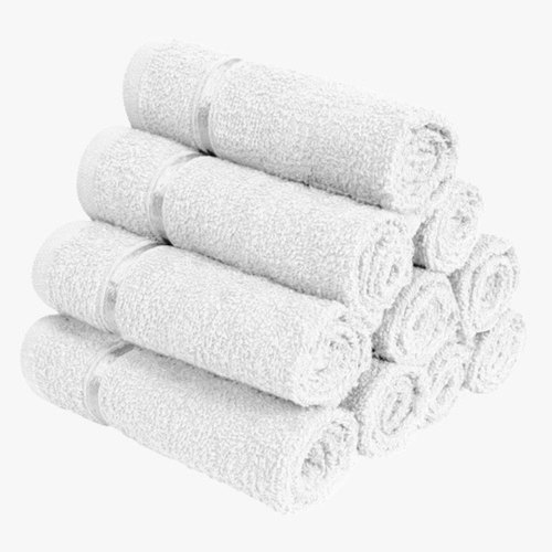 Hotel Face Towel - White from Viktoria Homes