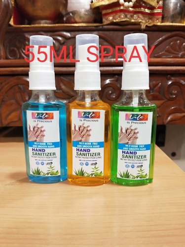 Life hand sanitizer 55ml spray from Jain Inventions