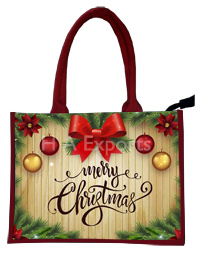 Christmas Jute Bag CBB14 from H A Exports