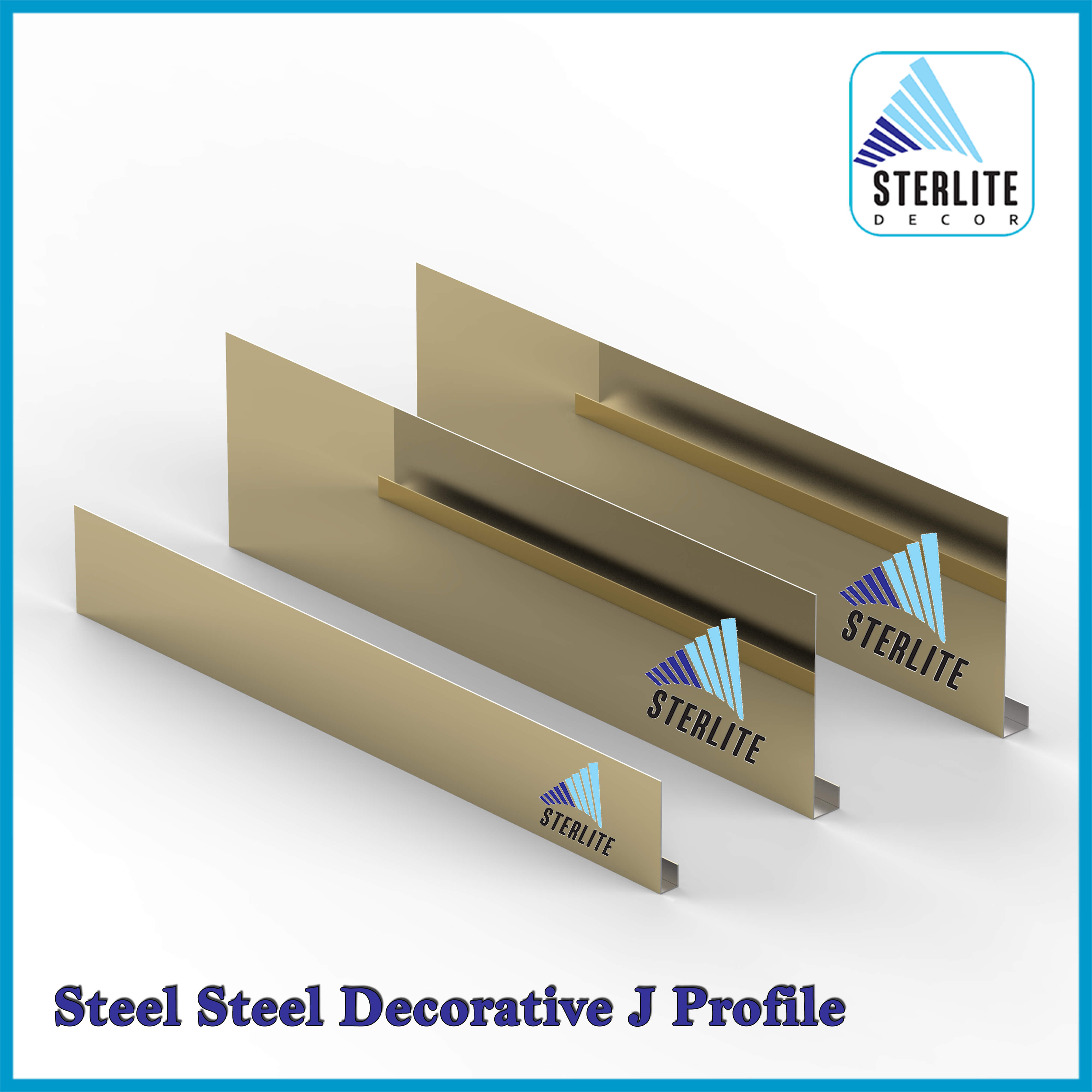 Stainless Steel J Profile from Sterlite Decor