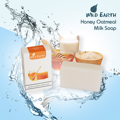 Wild Earth Honey Oatmeal Milk Soap (100 gms) from PRN LIFESTYLES PVT LTD