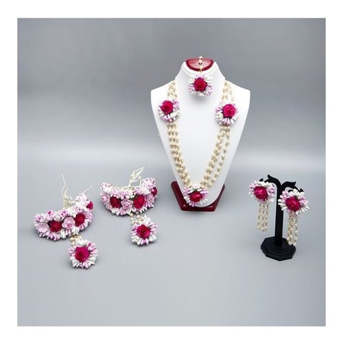 Designer Paper Flower Jewellery Set