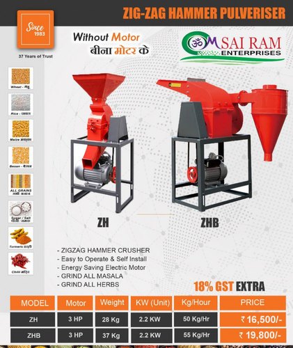 All Masala Mill Grinding Machines from Om Sai Ram Enterprises