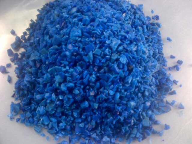 HDPE Blue Drum regrind 