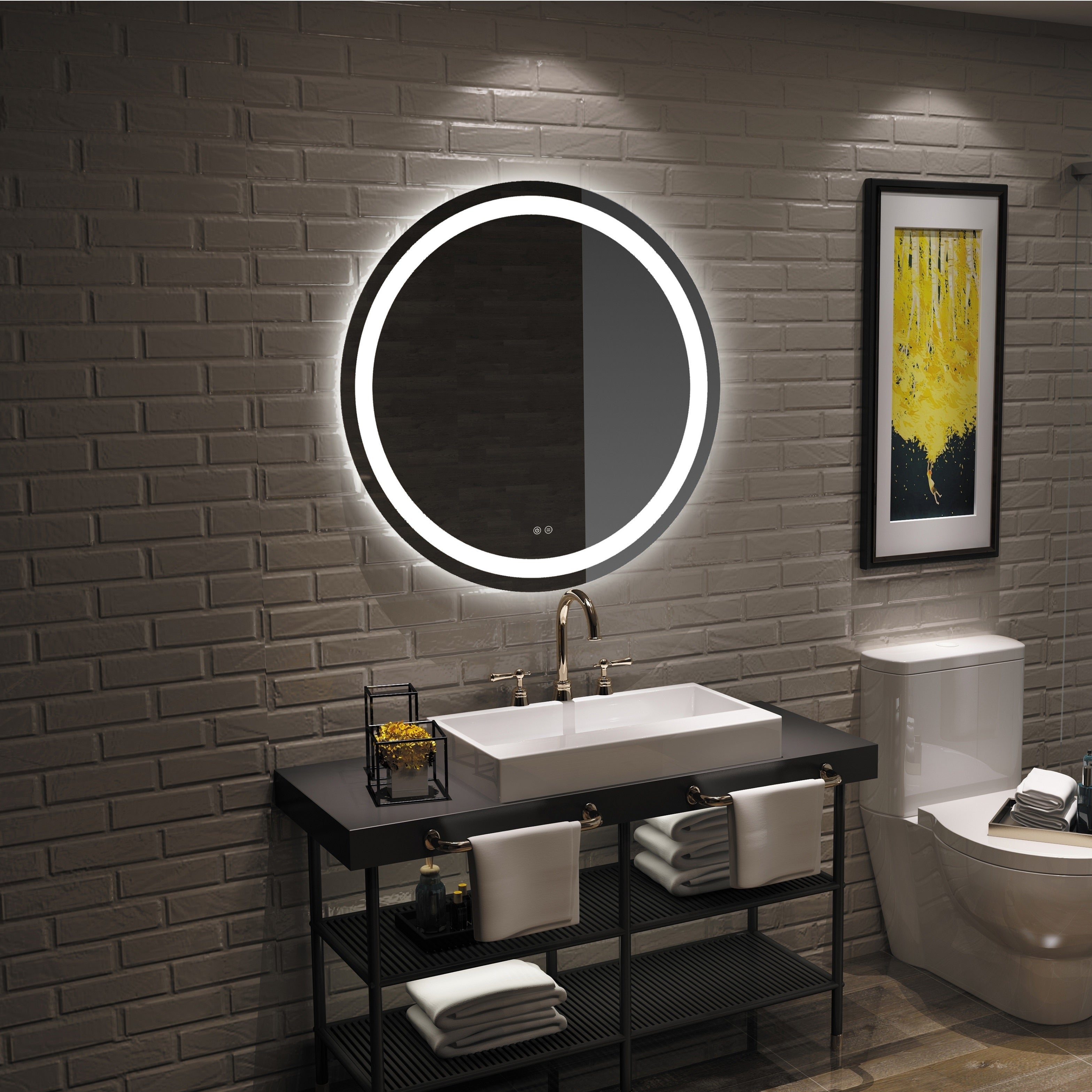Living room bathroom wall mounted led mirror from WINER M&G