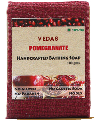 VEDAS POMEGRANATE HANDCRAFTED BATHING SOAP from PRN LIFESTYLE PVT LTD