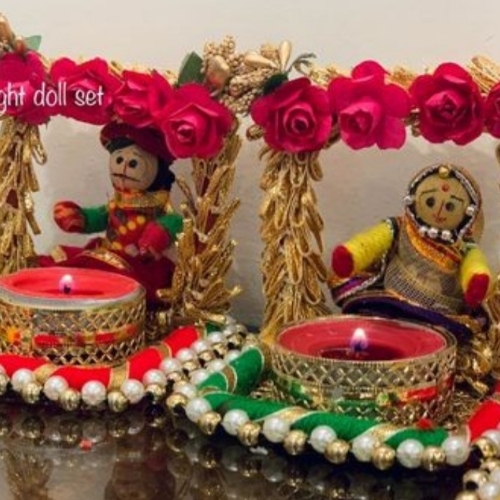 Designer Rajasthani candle from Veda's Decor Enterprises