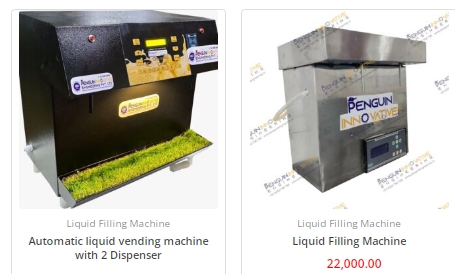 Automatic liquid filling machine from Penguine Engineering