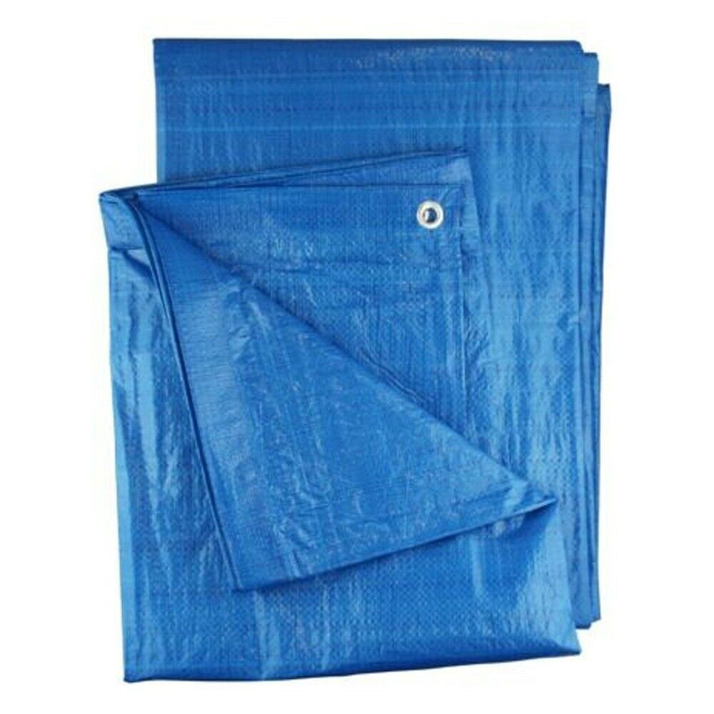 120gsm Waterproof Tarpaulin Cover 10 Sizes Garden Camping Ground Sheet from Tarpaulin 4U