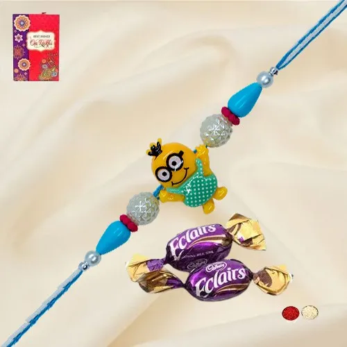 Fancy Kids Rakhi with 2 Chocolates from Rakhiworldwide