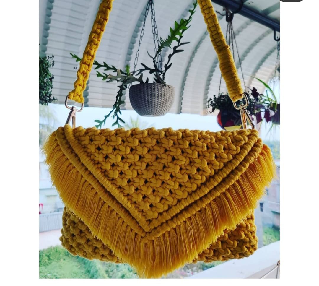 Macrame Cotton Purse from JFS Global Trade