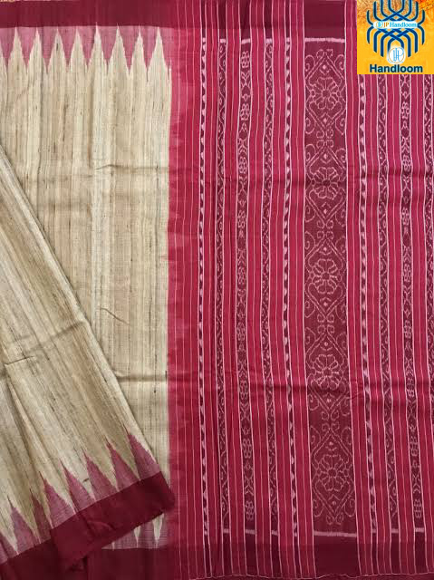 Tussar Gheecha Saree from J.P handloom 