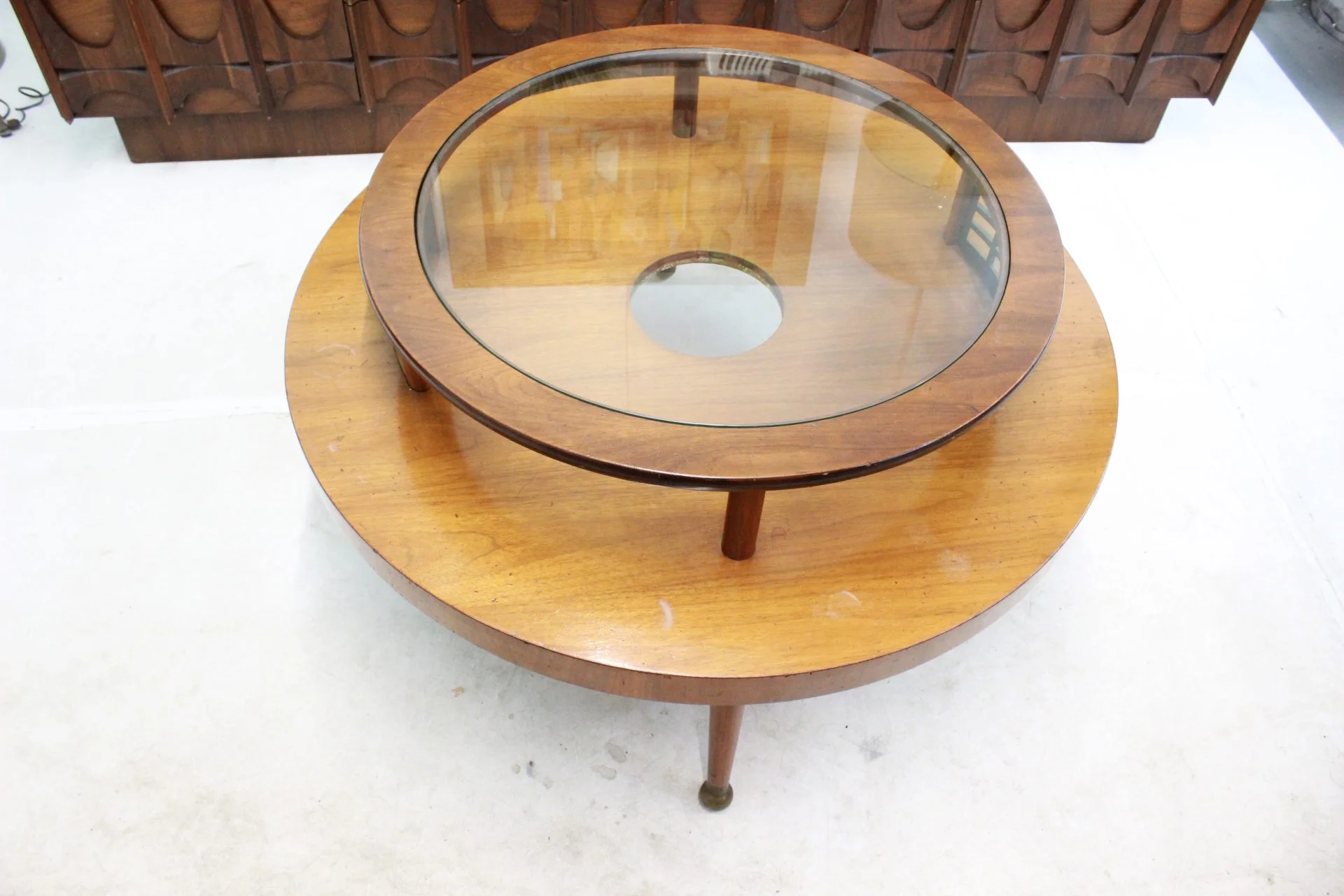 Gilbert Rohde Style Round Coffee Table | from Gre-Stuff