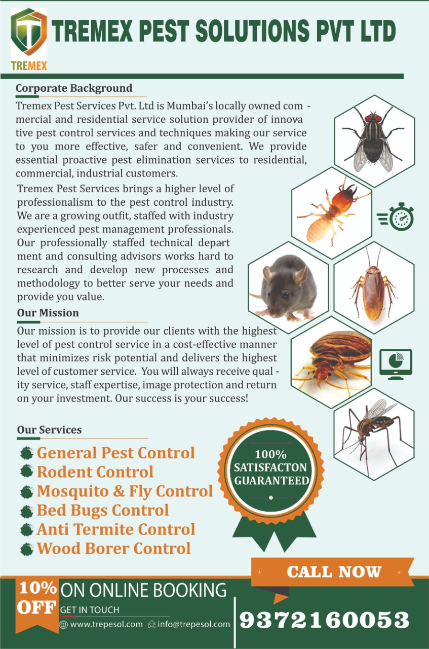 Genera Pest Control Service from Tremex Pest Solutions Pvt Ltd