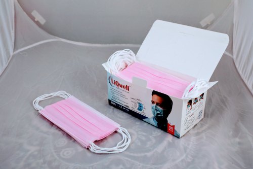 3 Ply Pink Disposable Face Mask