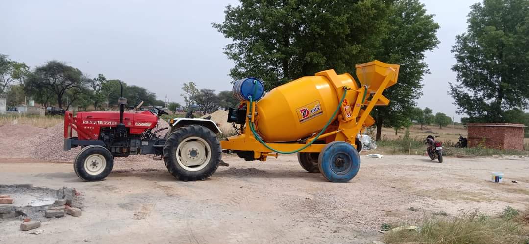 Tractor operated self loading mixer