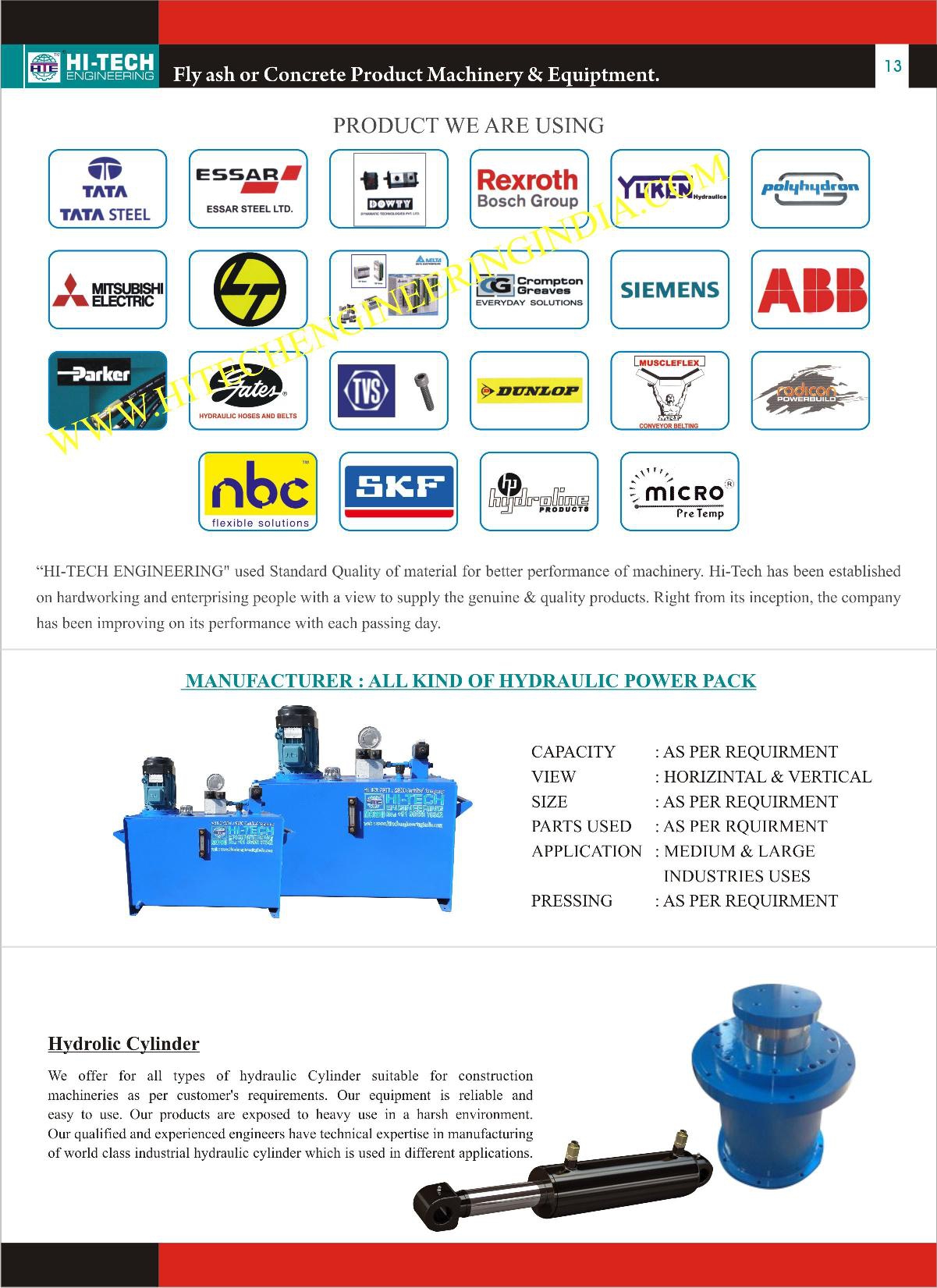 Hydraulic Power Pack from Hi Tech Engineering