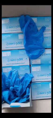 Blue Latex Examination Gloves(MATIC PLUS) from Celery Pharma Private Limited