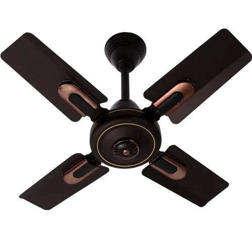 600mm/24 Inch High Speed Decorative 4 Blades Ceiling Fan (smoked Brown)