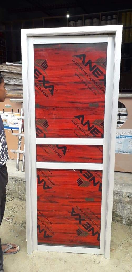 Aluminium Door With Colour ACP from Anjali Traders 