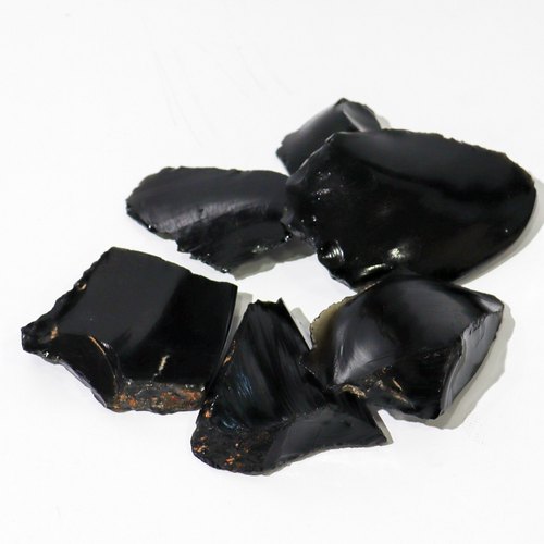 Black Obsidian Stone Rough Gemstone from H S R ENTERPRISES