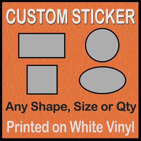 SQUARE OR ROUND SHAPE STICKERS SIZES UP TO 600MM from Stickers n Things