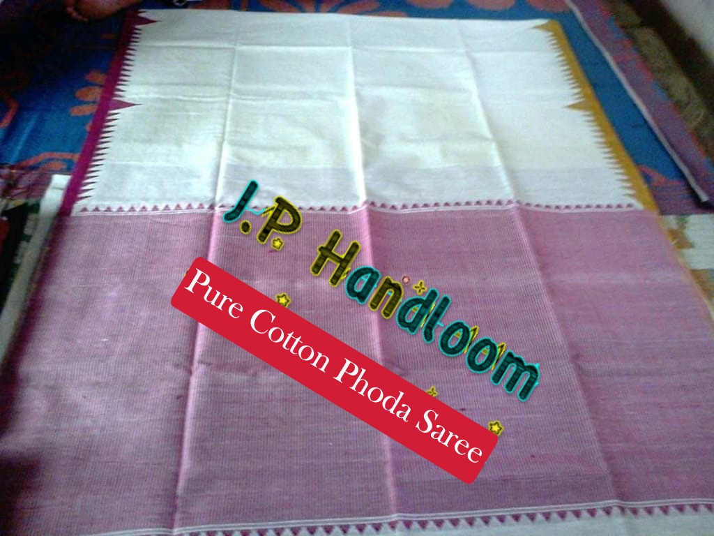 Pure Cotton Phoda Saree from J.P handloom 