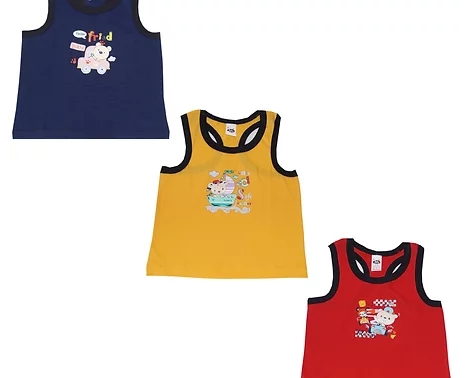 Boys Printed Hunk Vest (Pack of 3) from Zoo Kids Wear