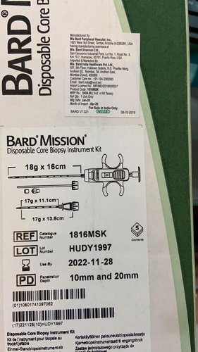 Single Use Plastic Bard Mission from MARLINS MEDICO