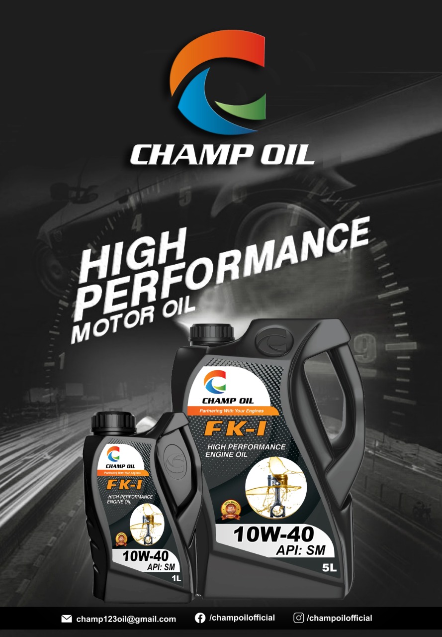 our second brand champ oil