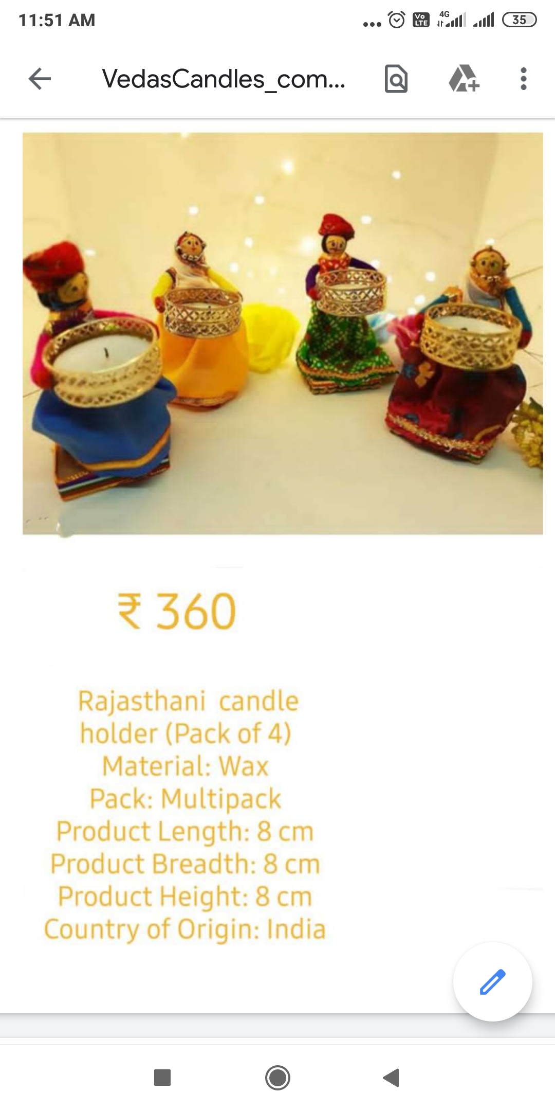 Rajasthani candle holders from Veda's Decor Enterprises