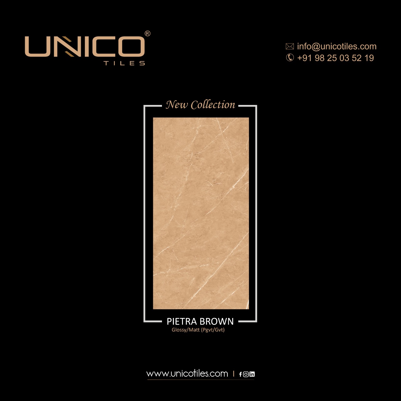 Pietra Brown from Unico Tiles Pvt Ltd