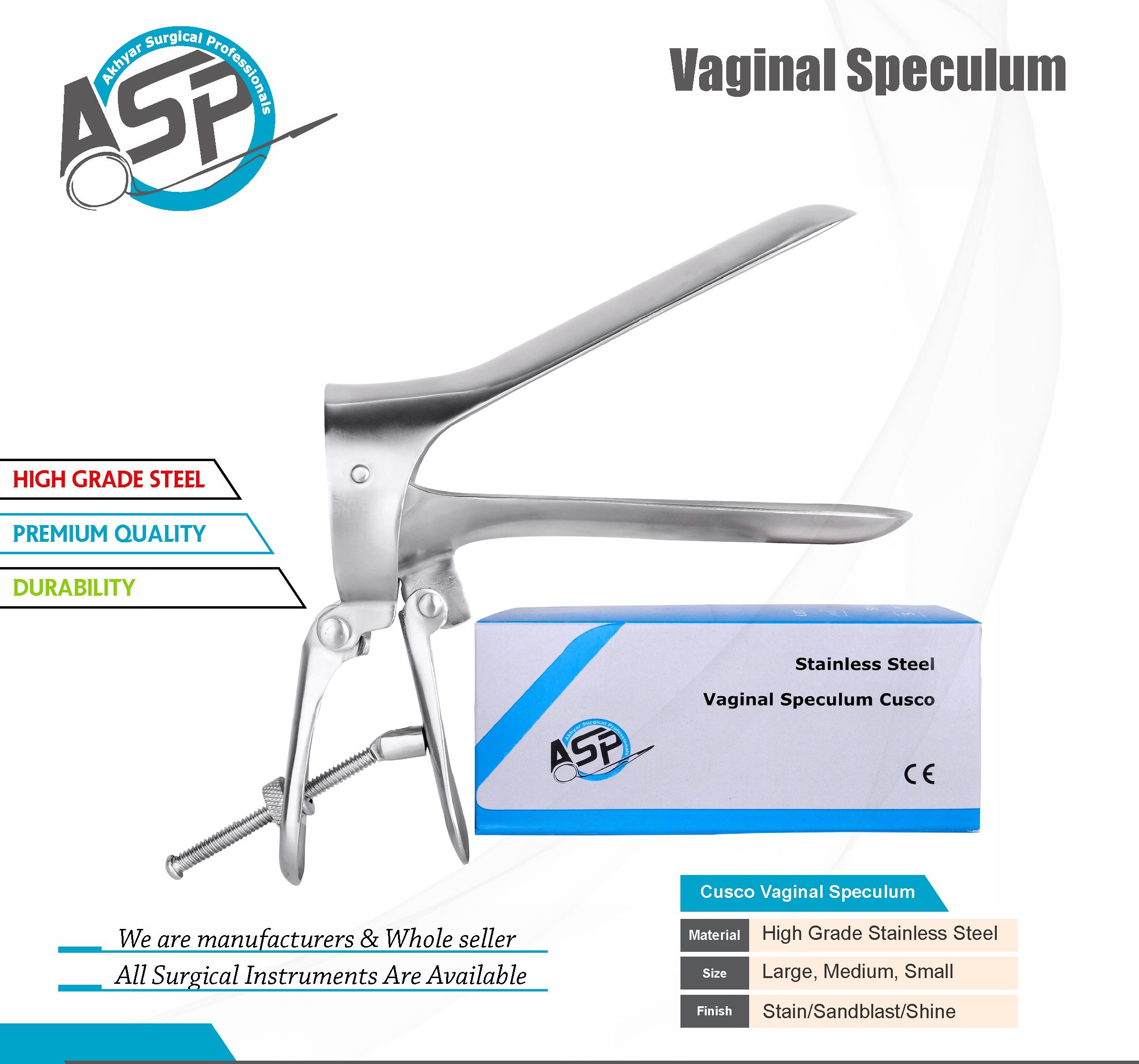 Cusco Vaginal Speculum from Akhyar Surgical Professionals