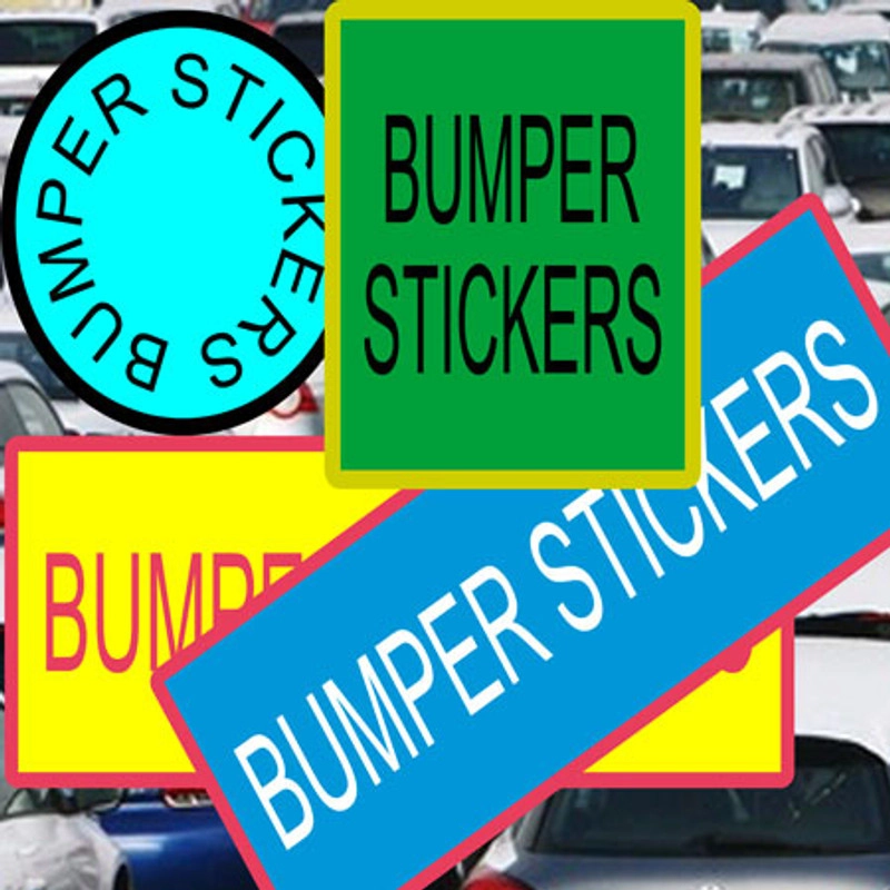 CUSTOMIZED YOUR OWN BUMPER STICKERS from Stickers n Things