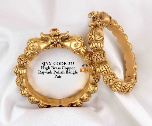 High Brass Copper Rajwadi Polish Bangle from Satyam Jewellery Nx