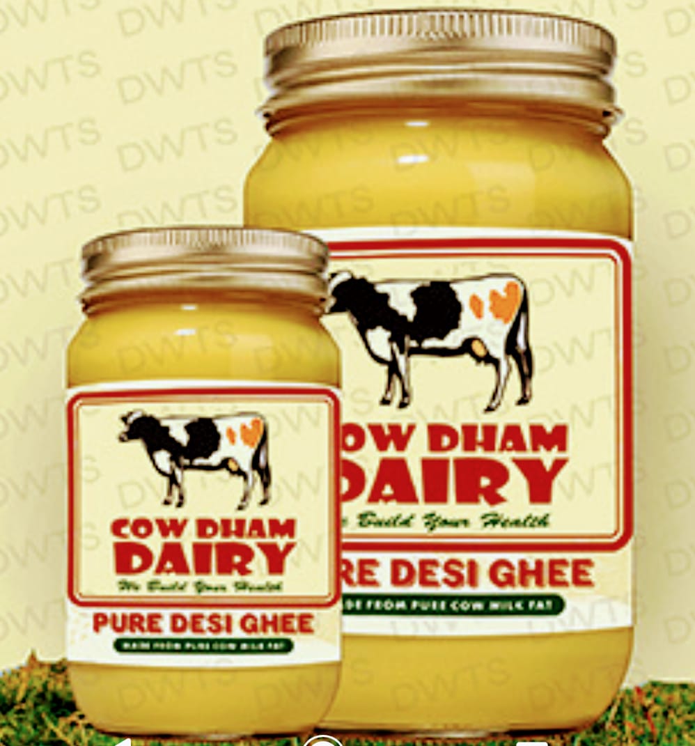 Cow Dham Dairy - Pure Desi Ghee 1 LTR from COW DHAM DAIRY PVT LTD