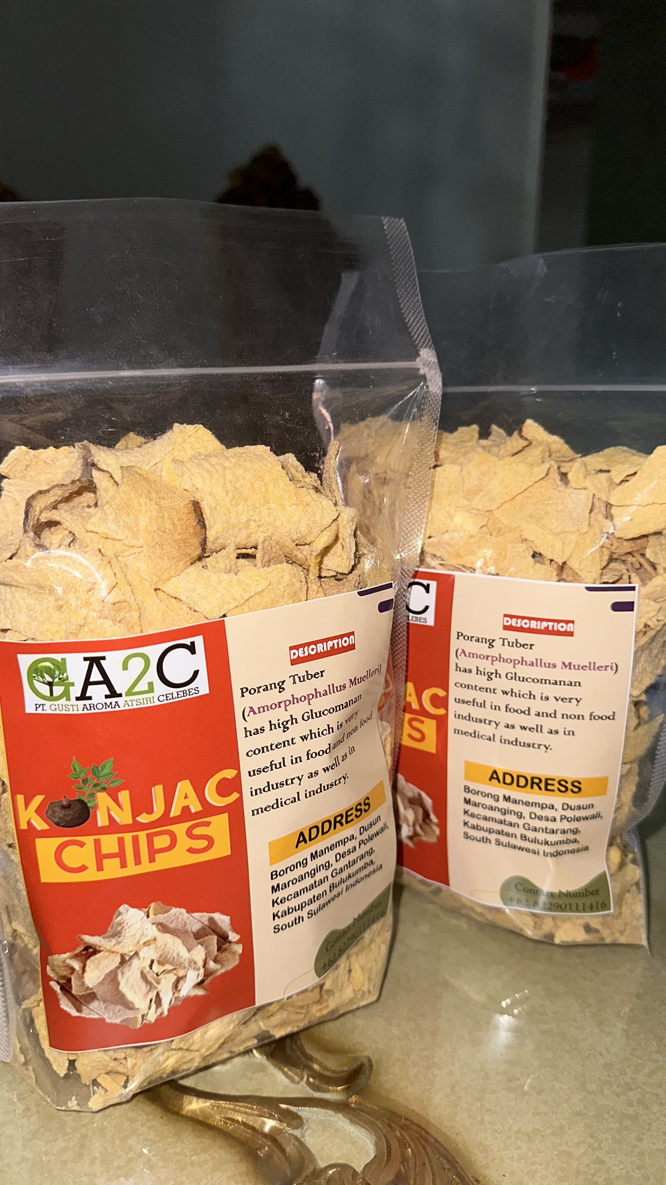  KONJAC Chips from CV ALFA PRIMA