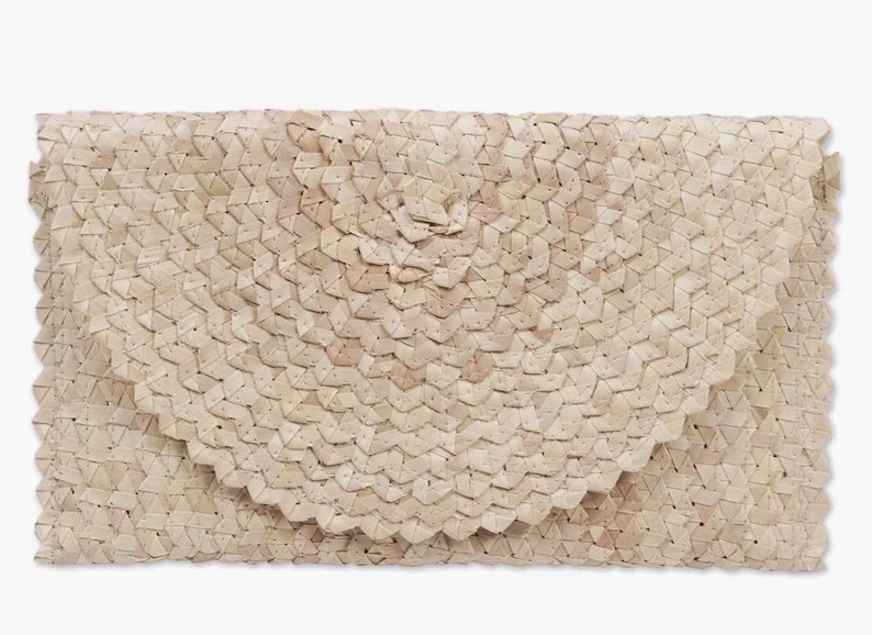 Unique Handmade Handwoven Bali Palm Leaf Rattan Clutch from S.A.D.I.E.'S CRAFT