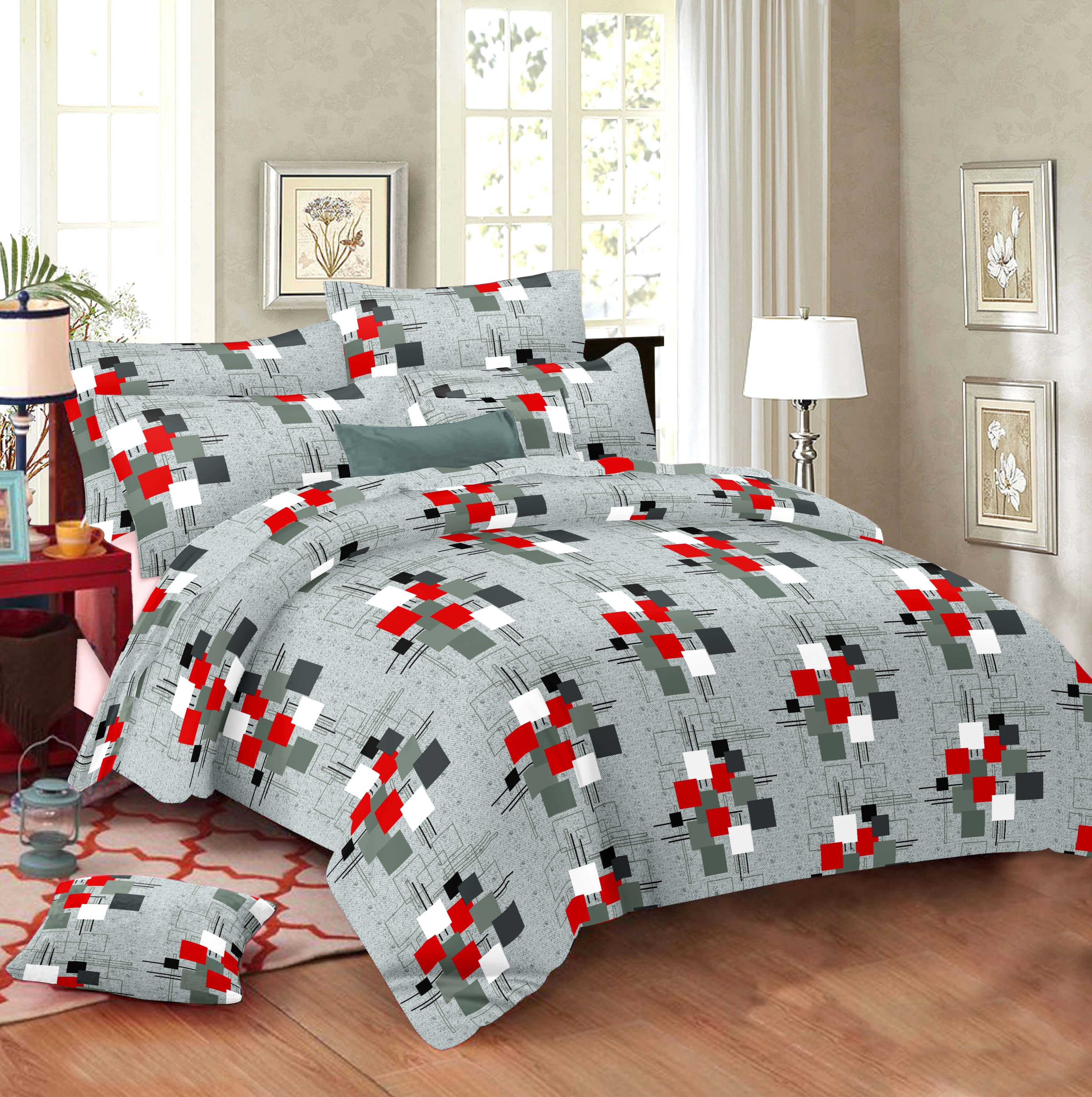 Printed Double Bed Sheet - Ecolux-3948A