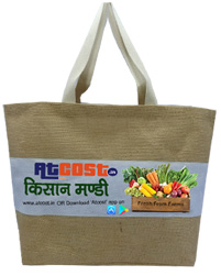 Green Market Jute Promotional Bags JPB07 from H A Exports