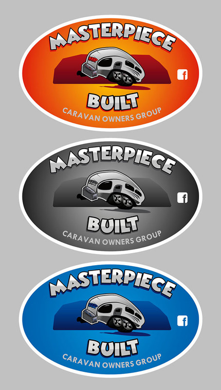 MASTERPIECE BUILT CARAVAN OWNERS GROUP STICKERS