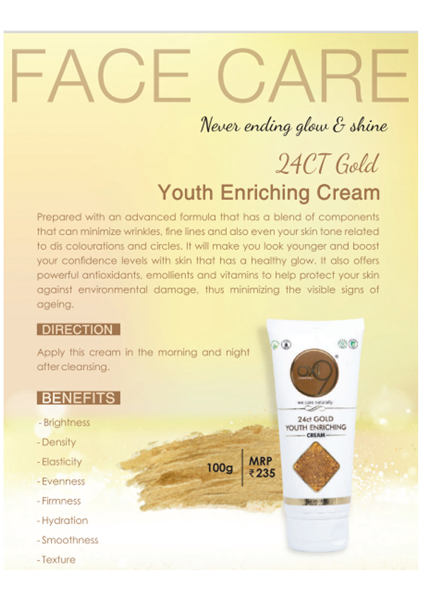 24CT Gold Youth Enriching Cream from Nandhuyazz All Herbal Products 